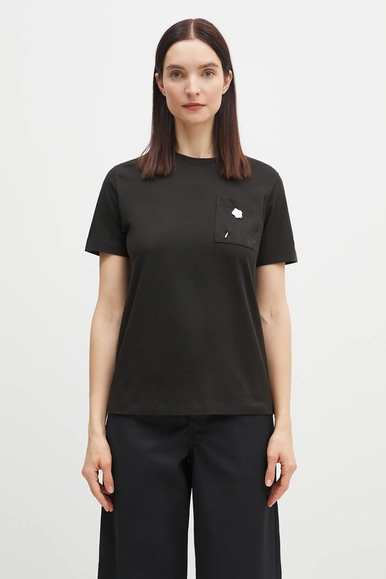 Kenzo t-shirt bawełniany bawełna czarny FF52TS1504SG.99J