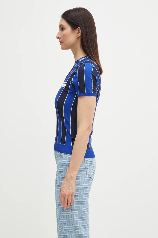 Tričko Martine Rose Logo Tight 959YA12500 modrá SS25