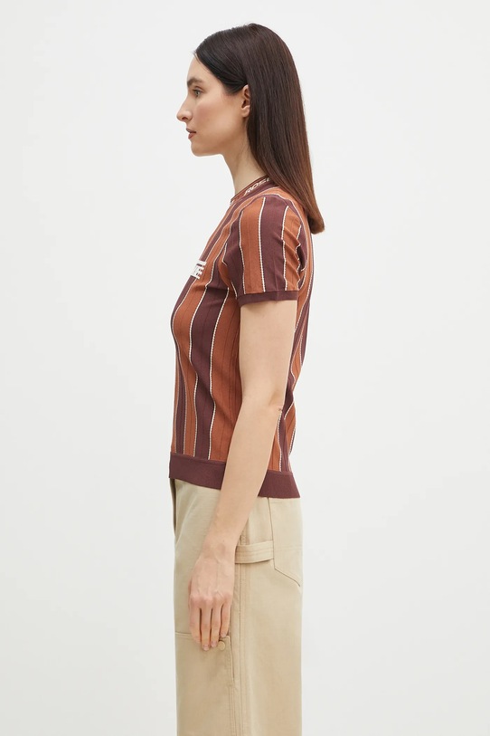 Martine Rose t-shirt Logo Tight 959YA12700 marrone SS25