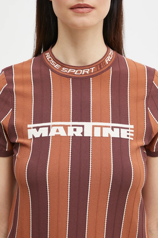 Martine Rose t-shirt Logo Tight marrone 959YA12700