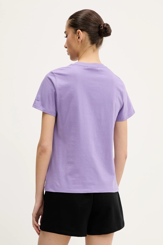 Odzież New Era t-shirt bawełniany 60596472 fioletowy