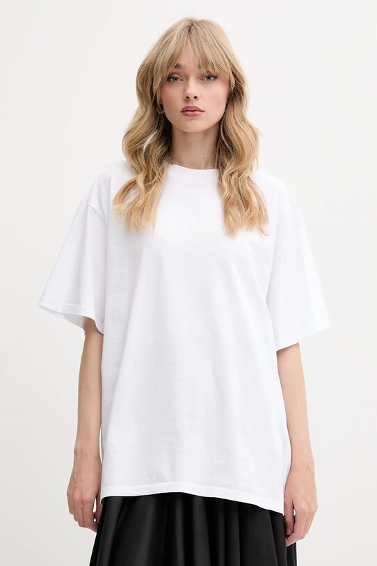 MM6 Maison Margiela t-shirt bawełniany biały S62GD0202.M20115.100