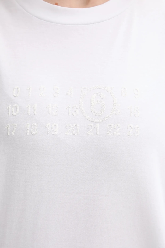 Бавовняна футболка MM6 Maison Margiela S62GD0202.M20115.100 білий