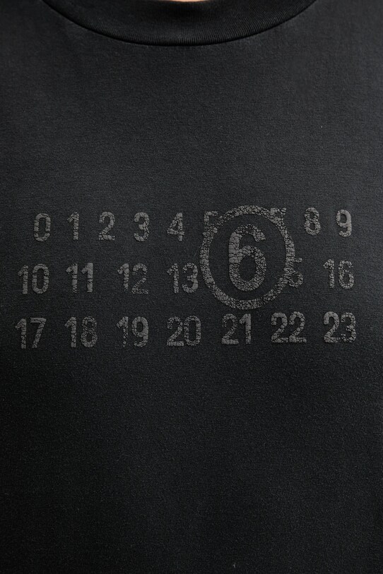 MM6 Maison Margiela t-shirt bawełniany S62GD0202.M20115.900 czarny