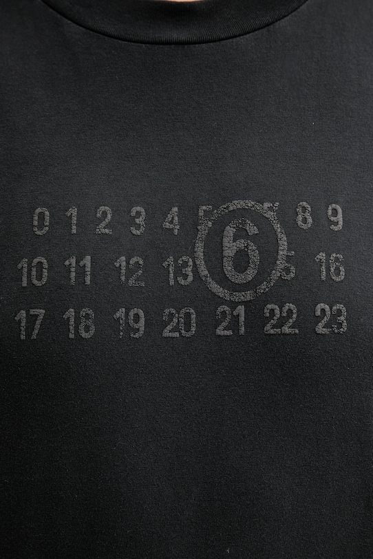 Pamučna majica MM6 Maison Margiela S62GD0202.M20115.900 crna