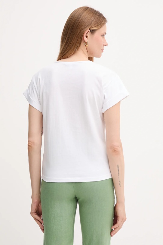 Odzież Pedro del Hierro t-shirt bawełniany 4539638 biały