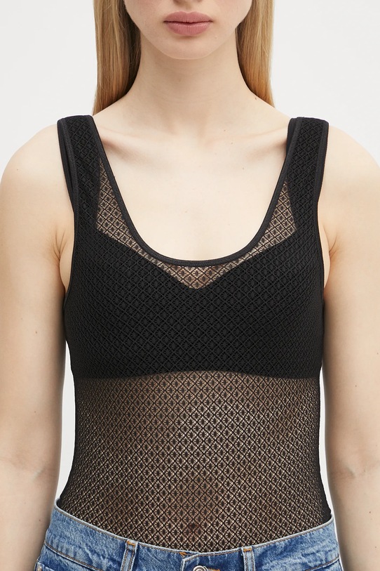 Боди Anine Bing Alysha Bodysuit черен A.10.10685