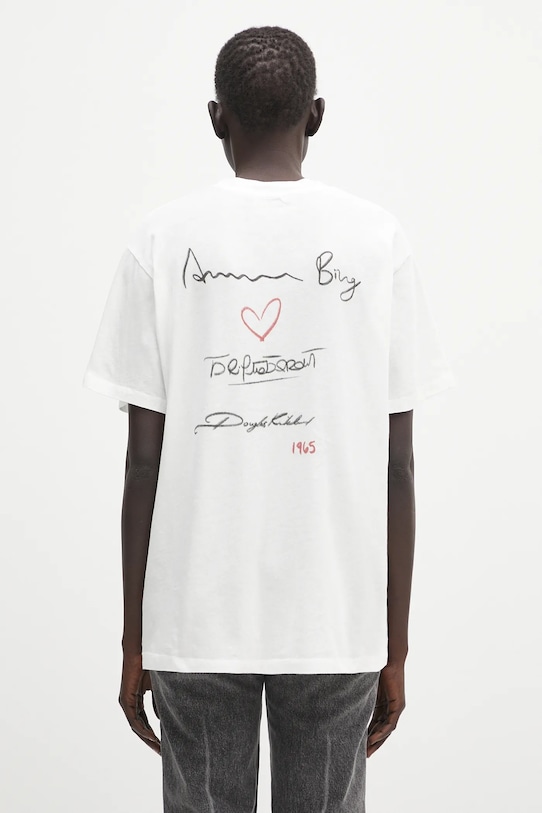 Clothing Anine Bing cotton t-shirt Lili Tee Ab X Dk X Brigitte Bardot A.08.10565 white