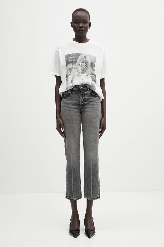 Anine Bing cotton t-shirt Lili Tee Ab X Dk X Brigitte Bardot A.08.10565 white