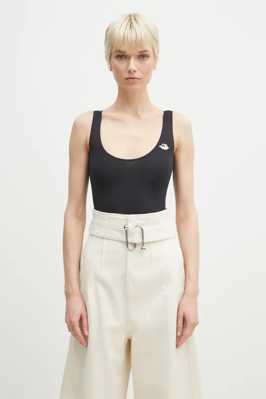 Fiorucci bodysuit Angel Patch slim black W02SPTBO292LY01BK01