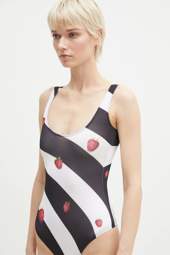 Fiorucci bodysuit Striped Raspberry Print W02SPTBO292LY01MU01 black