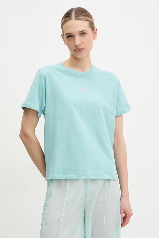 Odzież Rossignol t-shirt bawełniany Waterfall RLNWY13 turkusowy