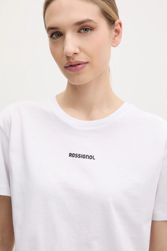 Rossignol t-shirt bawełniany Presset biały RLNWY14