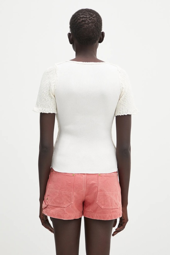 Oblečenie Tričko Our Legacy Inverse Roundneck W2253IB béžová