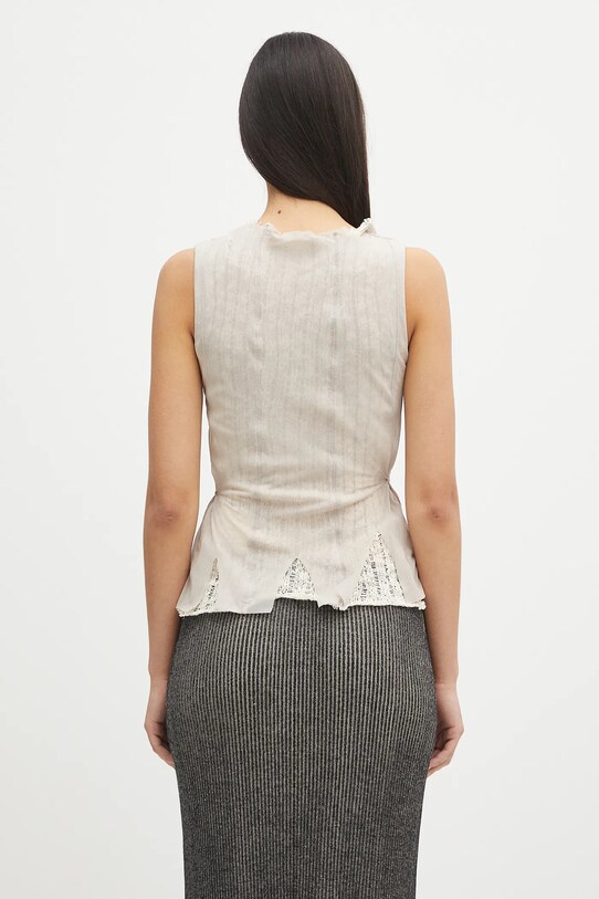 Clothing Our Legacy top Ragged Vest W2256RT beige