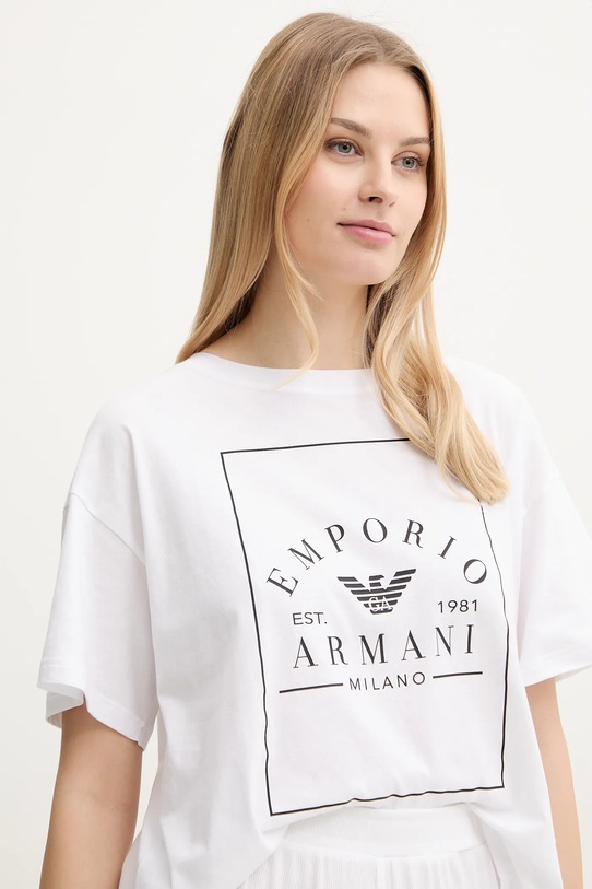 Одежда Хлопковая футболка Emporio Armani Underwear EW000553.AF10887 белый