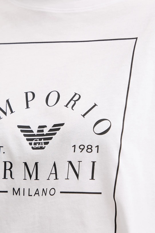 Хлопковая футболка Emporio Armani Underwear белый EW000553.AF10887