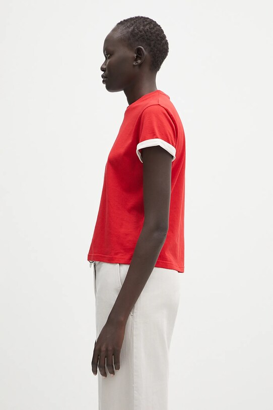 Wales Bonner t-shirt in cotone Horizon WS25JE33.JE01.349 rosso SS25