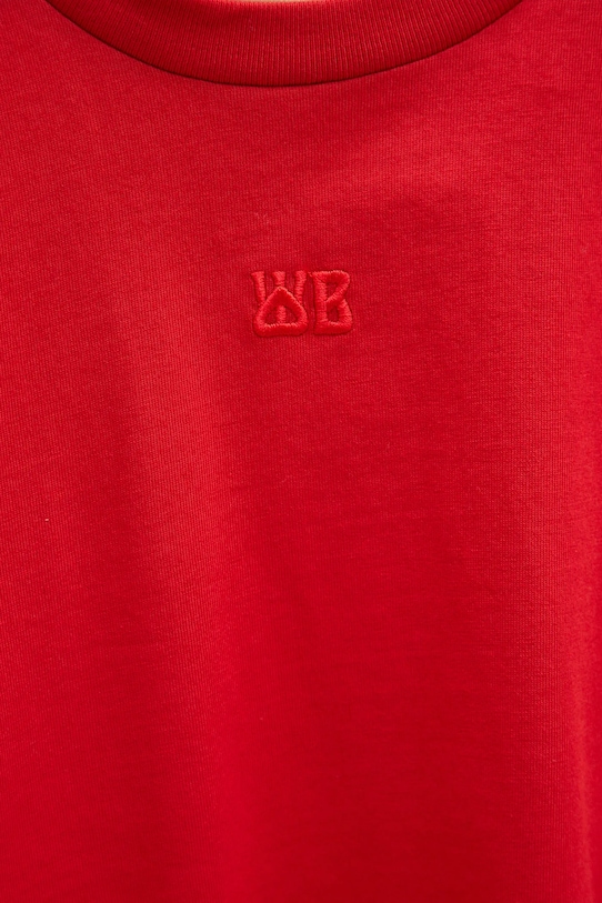 Wales Bonner pamut póló Horizon piros WS25JE33.JE01.349
