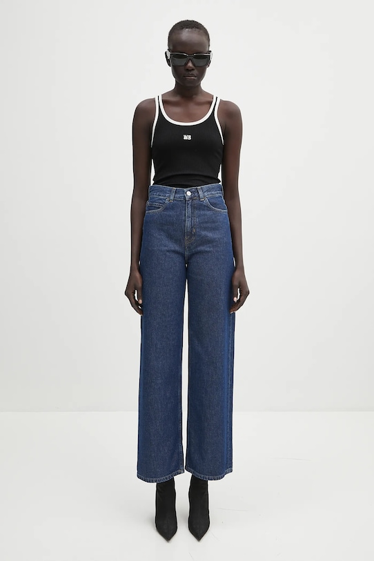 Wales Bonner top Sonic Vest WS25JE38.JE02.999 fekete