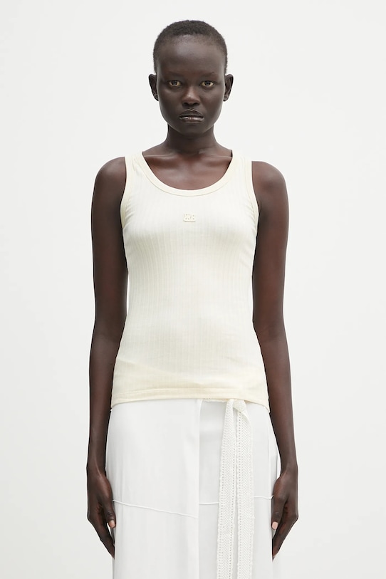 Wales Bonner top Groove pozostałe beżowy WS25JE42.JE23.099