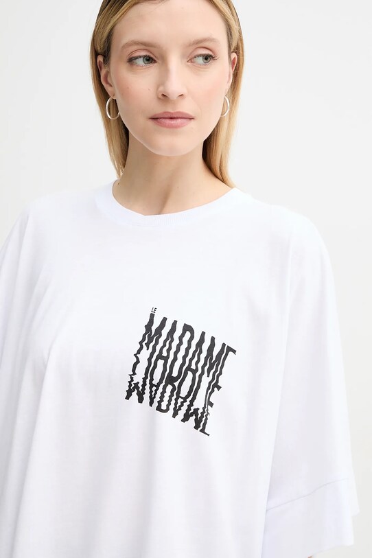 MMC STUDIO tricou din bumbac LE.MADAME alb