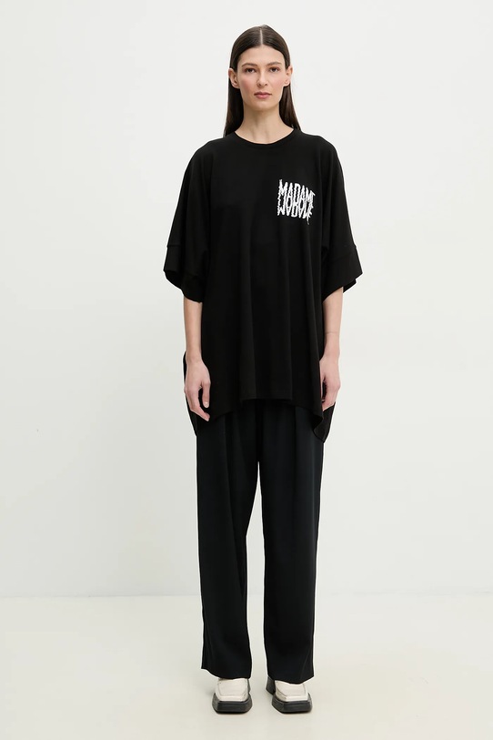 MMC STUDIO tricou din bumbac LE.MADAME negru SS25