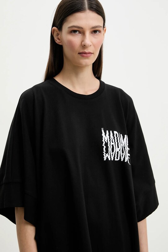MMC STUDIO tricou din bumbac negru LE.MADAME
