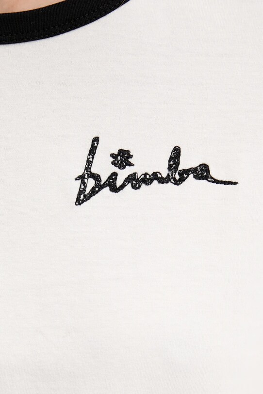 Bavlnené tričko Bimba Y Lola 251BR7408.10070 béžová