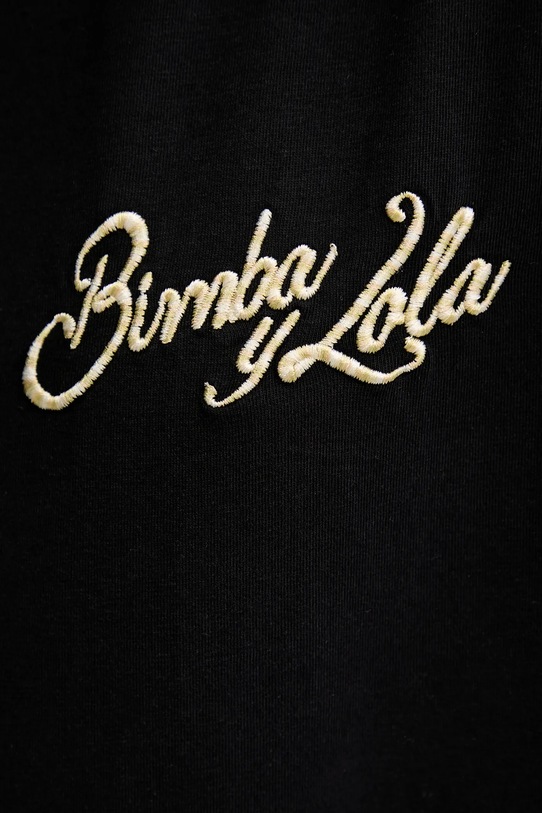 Bimba Y Lola t-shirt bawełniany 251BR7418.10000 czarny