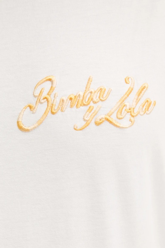 Bavlněné tričko Bimba Y Lola 251BR7418.10070 béžová