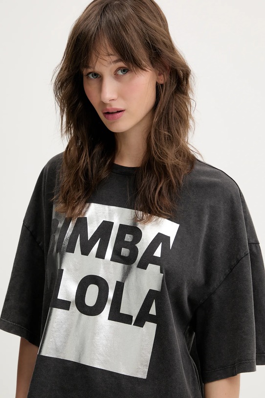 Bavlněné tričko Bimba Y Lola 251BR7434.10035 šedá