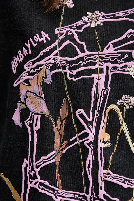 Bimba Y Lola t-shirt bawełniany 251BR7440.10035 szary