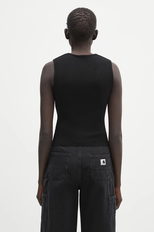 Дрехи Топ Marine Serre Moon Jewelry Knit Open Neck WTK058A.CKNI0514 черен