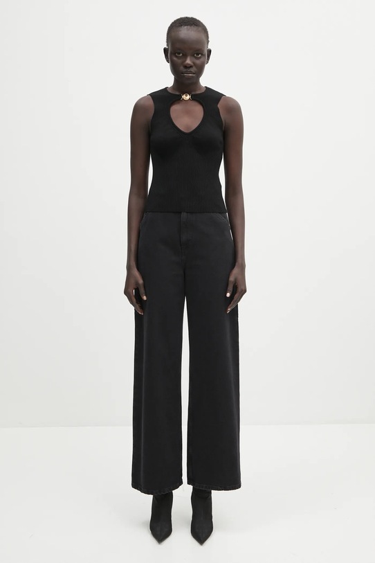 Топ Marine Serre Moon Jewelry Knit Open Neck WTK058A.CKNI0514