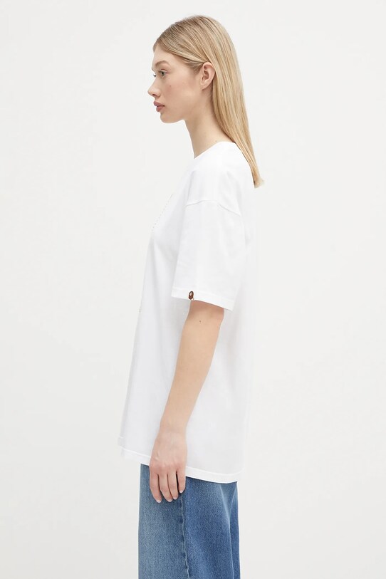 A Bathing Ape cotton t-shirt Crystal Ape Head Oversized 1L30209008 white SS25