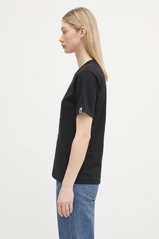 Памучна тениска A Bathing Ape Crystal Stone Big Baby Lisa 2L30210025 черен SS25