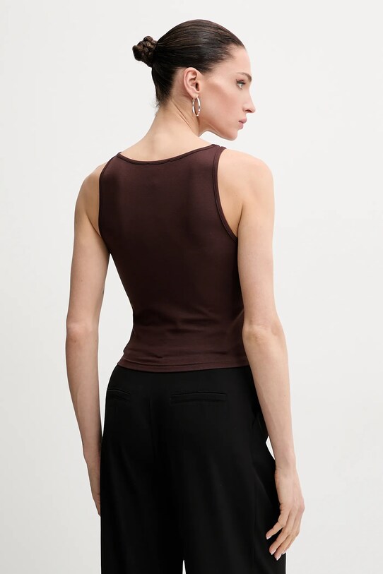 Одяг Топ La Mania BASIC.CROP.TOP коричневий