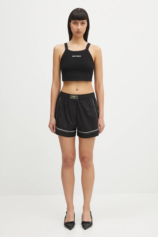 Palm Angels top in cotone Classic Logo Tank PWAD060C99FAB0021003 nero