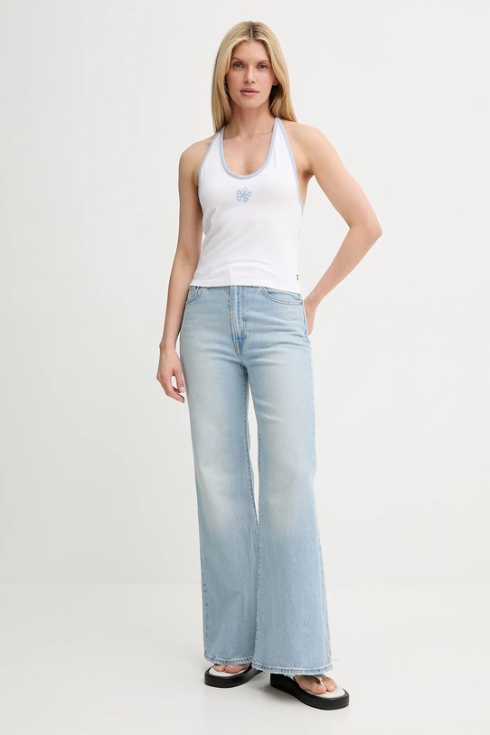Levi's top GR ELLA HALTER TOP 001QW biały SS25