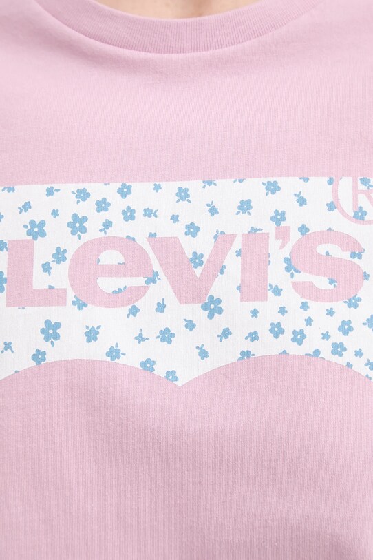 Levi's t-shirt bawełniany THE PERFECT TEE 17369.3006 różowy