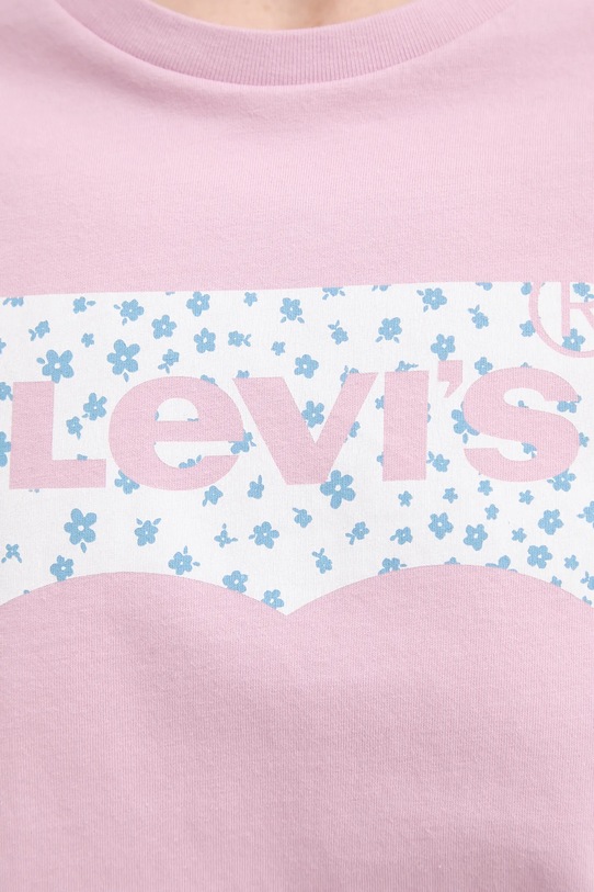 Bavlněné tričko Levi's THE PERFECT TEE 17369.3006 růžová