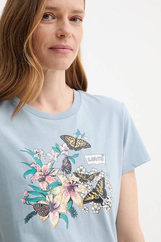 Levi's tricou din bumbac THE PERFECT TEE albastru 17369.3053