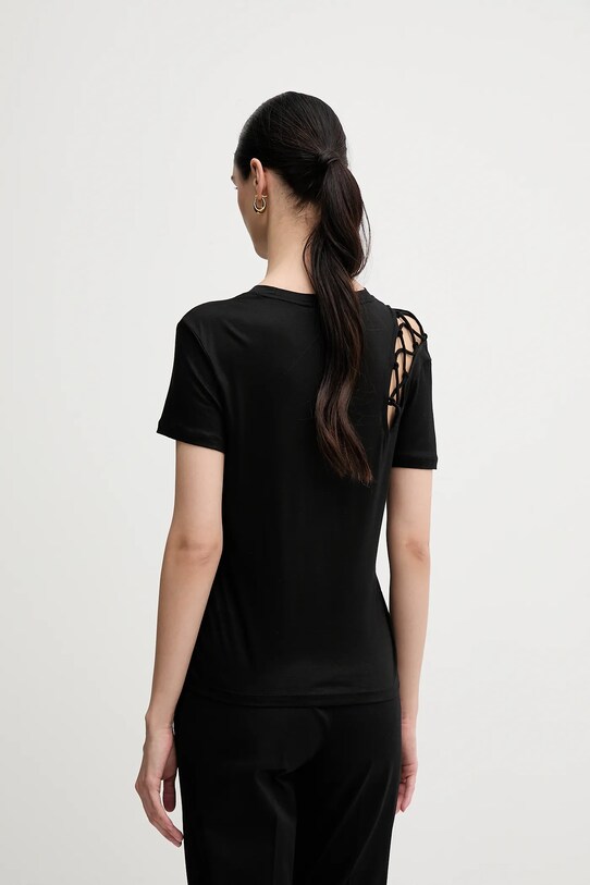 Îmbrăcăminte Sisley tricou 3W6HL107N negru