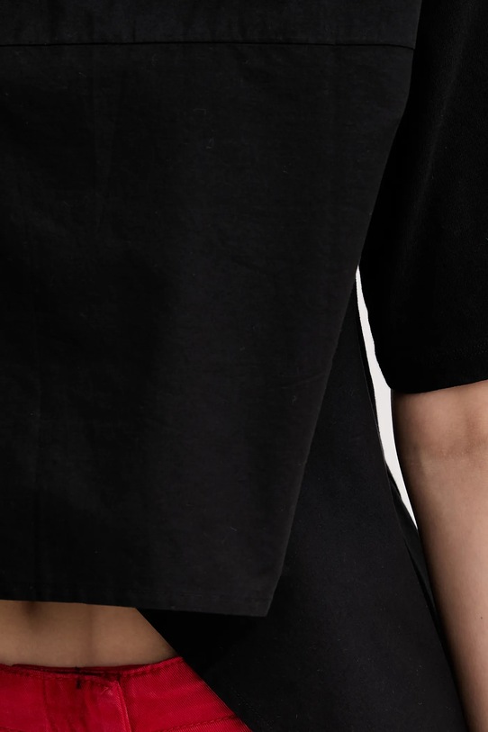 Sisley tricou din bumbac 3F1QL107K negru