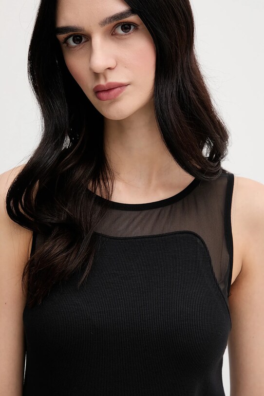 Sisley top negru 3Y61LH00Z
