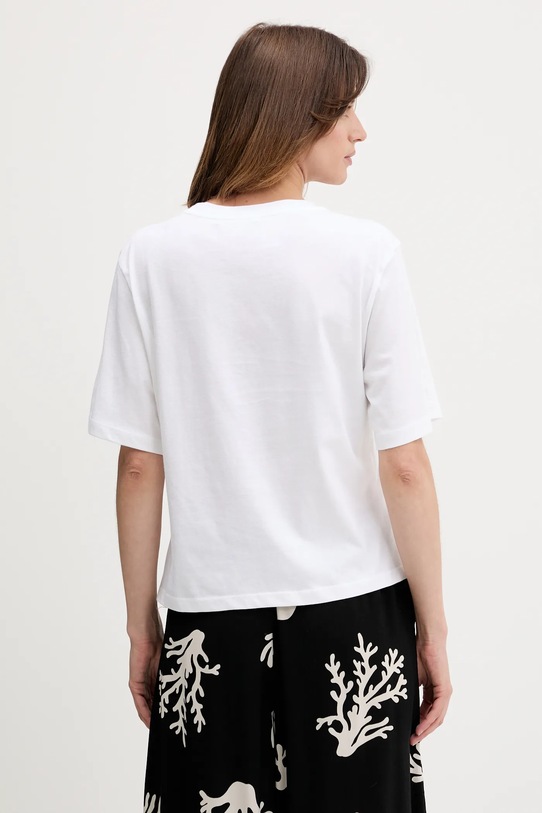 Îmbrăcăminte Sisley tricou din bumbac 3I1XL107G alb