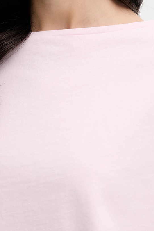 Sisley tricou din bumbac 36W9L400N roz