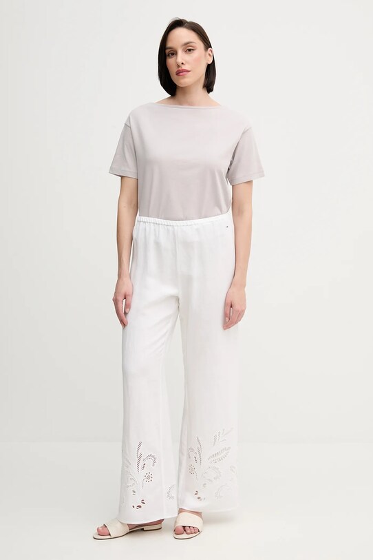 Sisley t-shirt bawełniany 36W9L400N szary SS25