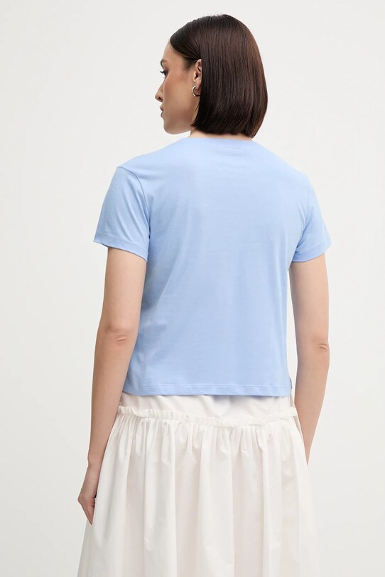 Odzież Sisley t-shirt bawełniany 3I1XL107A niebieski